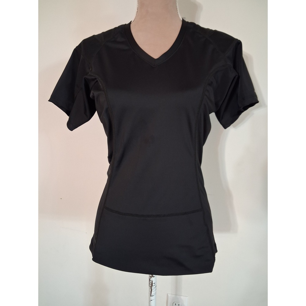 Alignmed Postural Fitness Womens XL Black V-Neck Posture Support Compression Top
